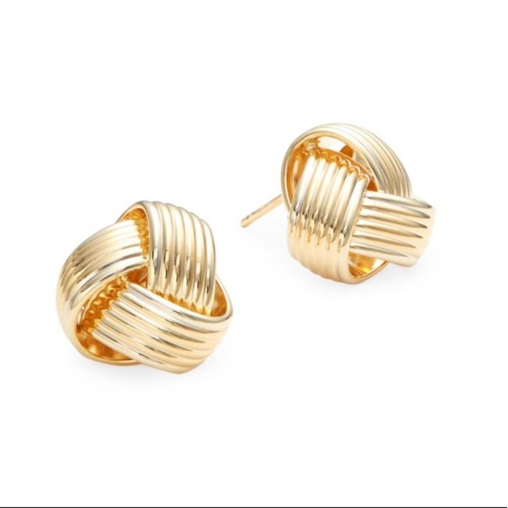 Saks Fifth Avenue Gold Stud Earrings